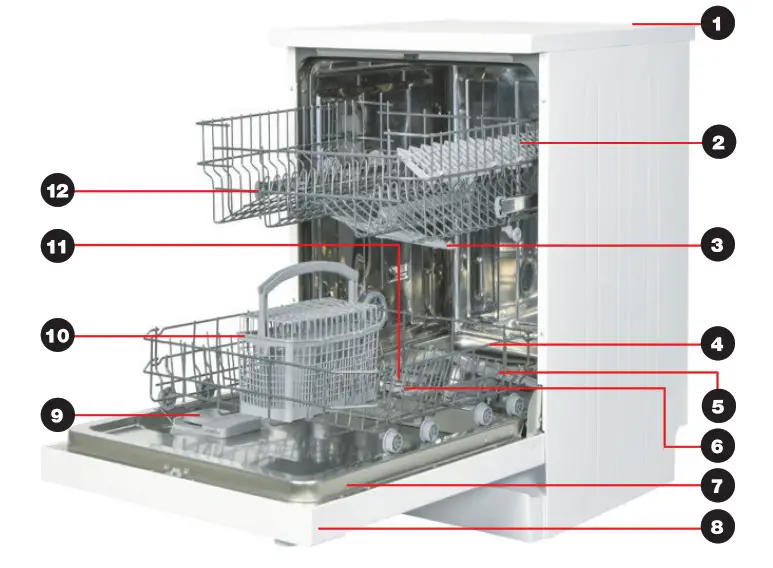 HOOVER HV D13SS 13 Place Dishwasher - fig