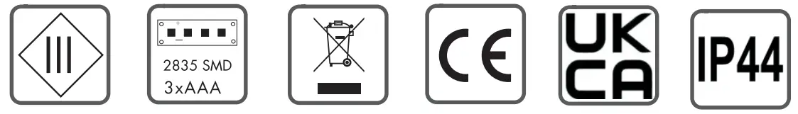 QAZQA 98368 Storm TL White Mini Outdoor Table Lamp - symbol 1