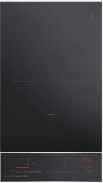 FISHER PAYKEL CI302DTB2 Induction Cooktop 30cm 2 Zones with Smart Zone -