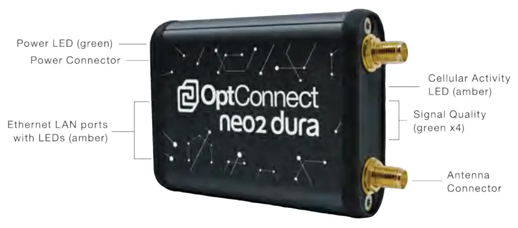 OptConnect neo2 dura Features 4G LTE CAT 4 Connectivity - lte