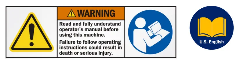 U S SAWS Magnetic Manhole Lifters - warning