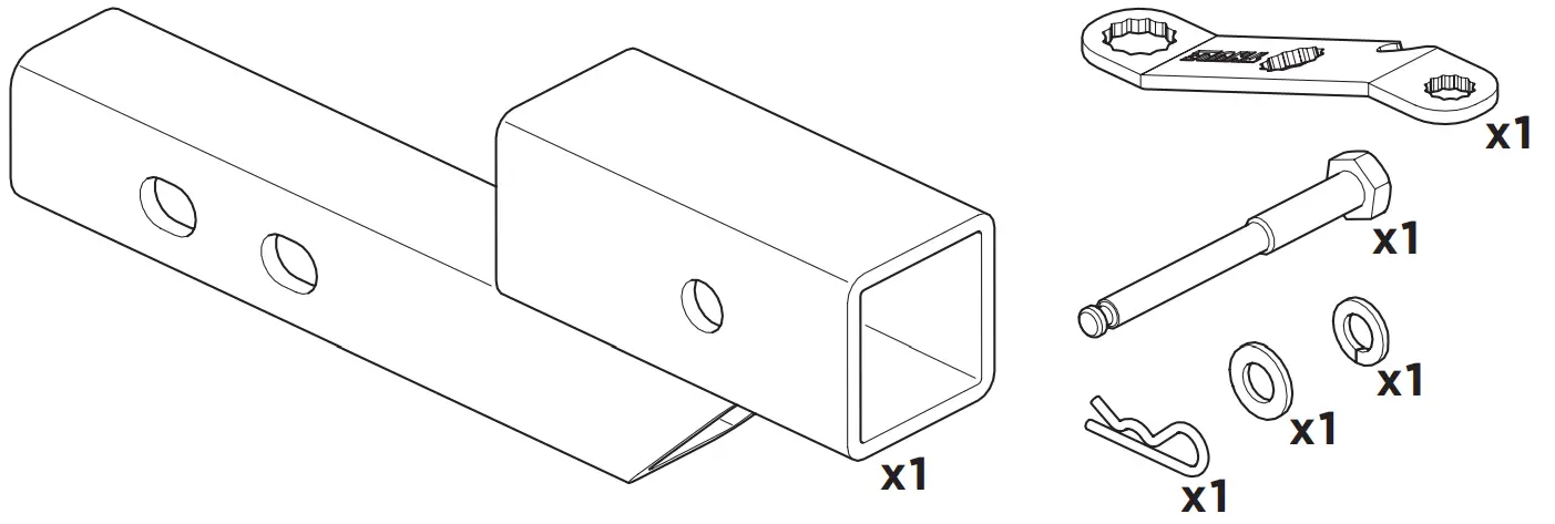 THULE 903750 Hitch Extender - fig1