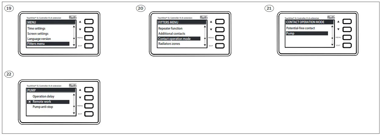 Setting up pump stop