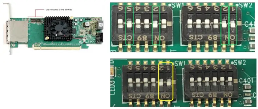 ONE STOP SYSTEMS 4U Pro 16 Slot Daisy Chain Mode Expansion System - Target Card Switches