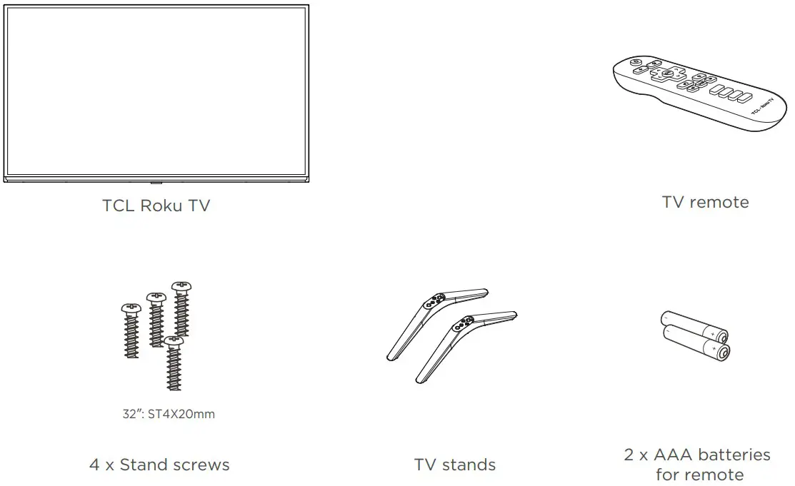 TCL S210R S Series 32 Inch S Class 720p HD LED Smart TV with Roku TV - in the box