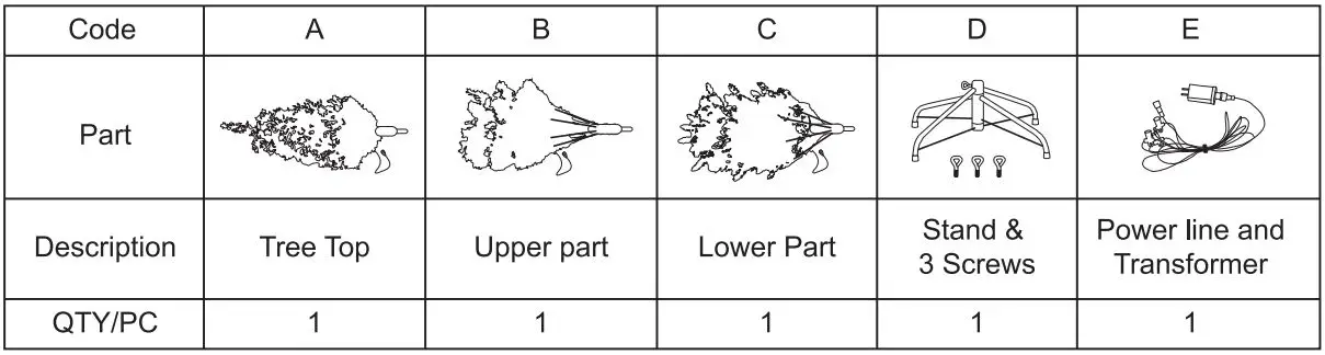 Glitzhome-2014600093-7.5ft-Pre-Lit-Flocked-Pencil-Spruce-Artificial-Christmas-Tree-fig-2