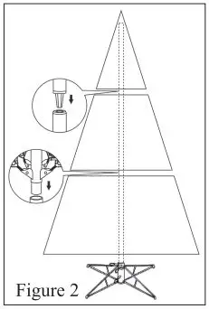 Glitzhome-2014600093-7.5ft-Pre-Lit-Flocked-Pencil-Spruce-Artificial-Christmas-Tree-fig-4