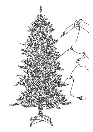 Glitzhome-2014600093-7.5ft-Pre-Lit-Flocked-Pencil-Spruce-Artificial-Christmas-Tree-fig-7