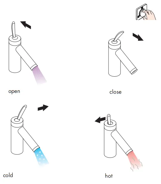 AXOR Starck 10200000 Classic Single Lever Bidet Mixer With Pop Up Waste - Oparetion