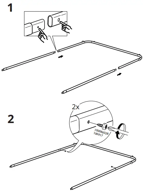 IKEA AA 2360875 3 BRUKSVARA Clothes Rack - Fig 1