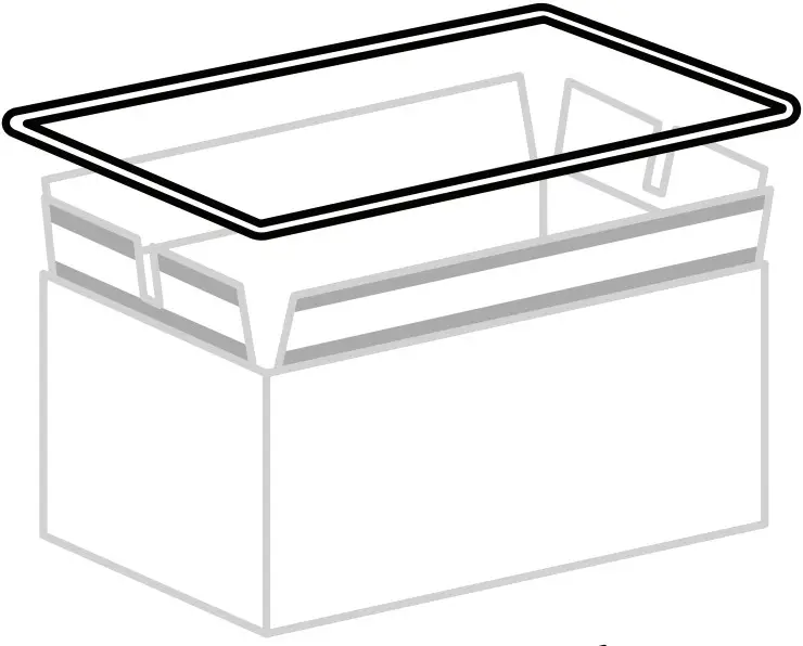 MOUNTING THE 
LAUNDRY BASKET