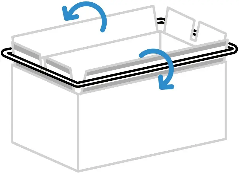 MOUNTING THE LAUNDRY BASKET