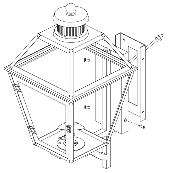VISUAL COMFORT CHO 2457 Stratford XL Bracketed Gas Wall Lantern