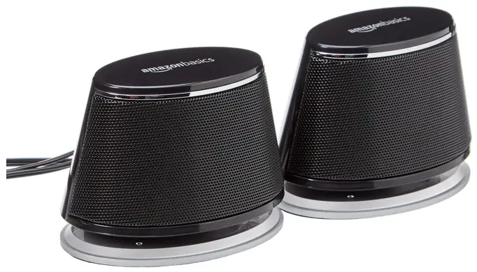 Amazon Basics B1OKmCEw2cL Plug In Play USB Speakers for Computer or Laptop