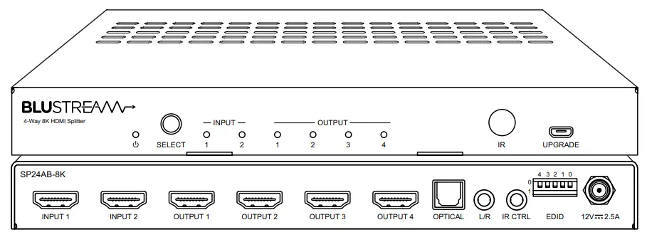 BLUSTREAM SP24AB-8K HDMI 2.1 Splitter