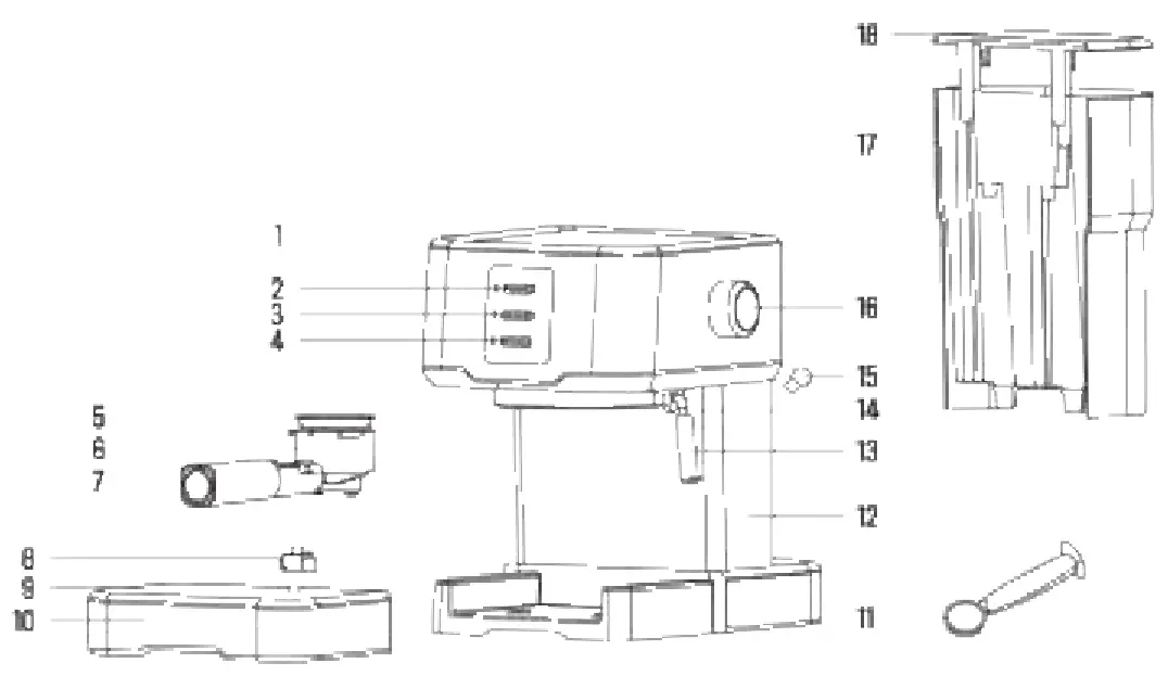CREATE THERA EASY Espresso Coffee Machine - fig
