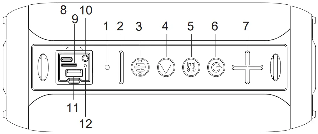Bobtot ET29 Portable Speaker with Microphone - Button Function