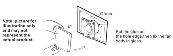 FIG 5 GLASS-WINDOW INSTALLATION