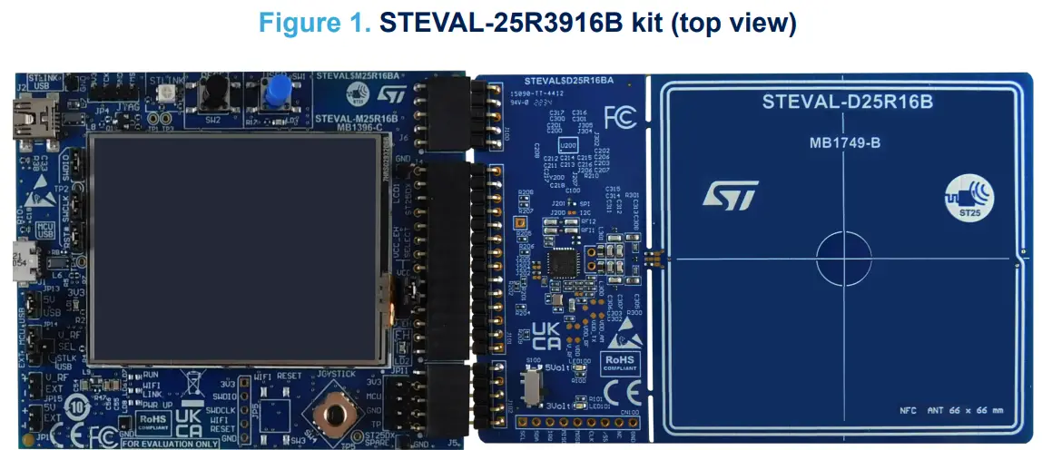 STEVAL-ST25R3916B High Performance NFC Universal Device and Emvco Reade - fig 1