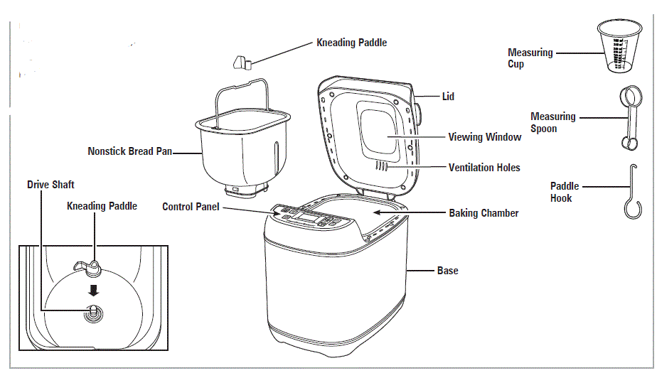 Hamilton Beach Bread Maker 29887 fig-1