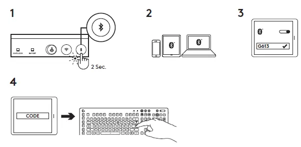 G613 Logitech Wireless Mechanical Gaming Keyboard fig-2