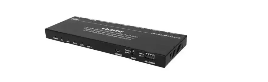 Fsr Dv-hda4k-14aud 1x4 Hdmi 2.0 Splitter With Scaler/audio Extract User Manual