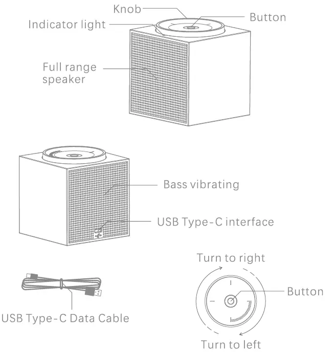HONK HK5011 USB Wireless Rechargeable 1