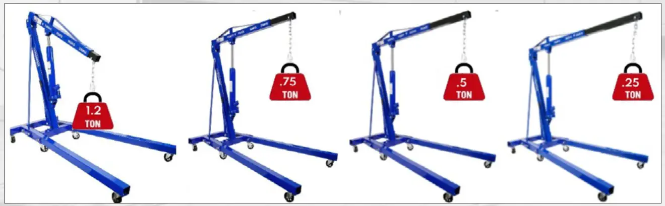 TQB 1001T Engine Crane - weights