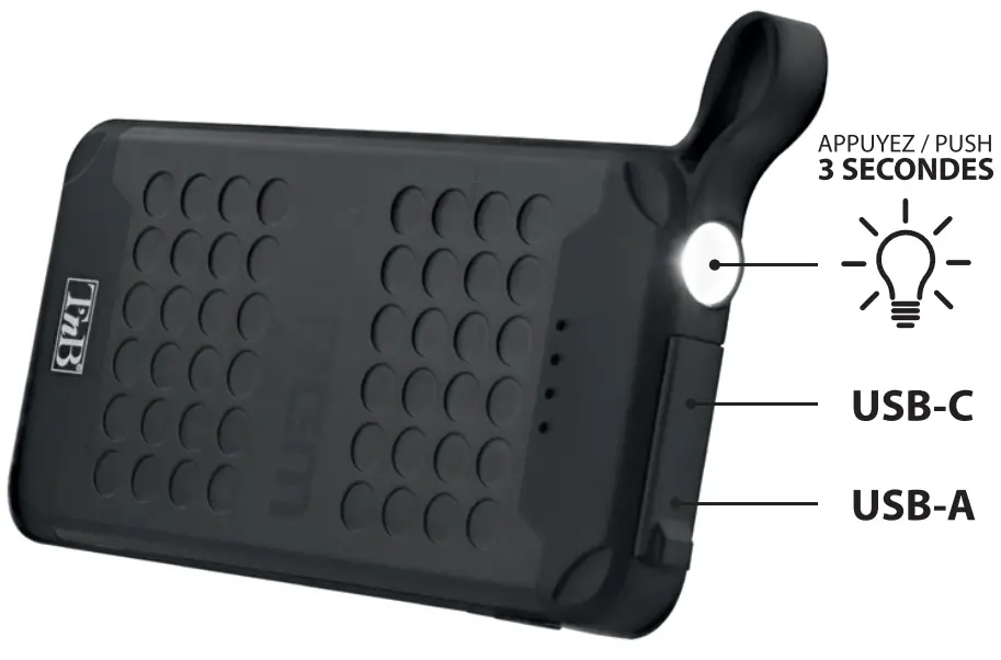 T nB XPBU10000 Waterproof Powerbank - Parts