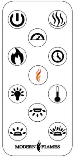 MODERN FLAMES RS-3021 Redstone Built In Electric Fireplace - Control Operation