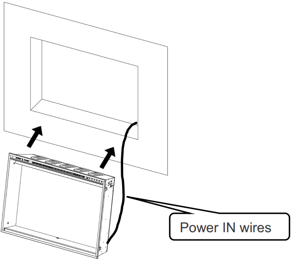MODERN FLAMES RS-3021 Redstone Built In Electric Fireplace - Install Fireplace 2