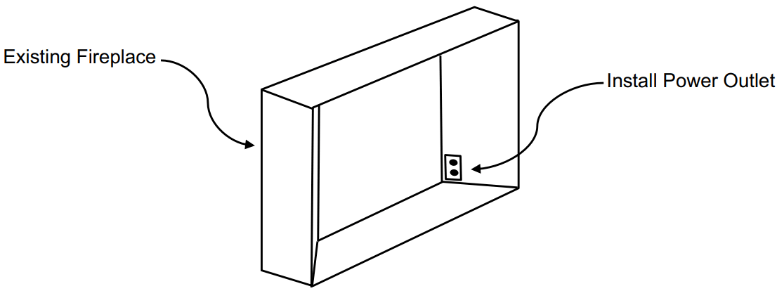 MODERN FLAMES RS-3021 Redstone Built In Electric Fireplace - Preparation