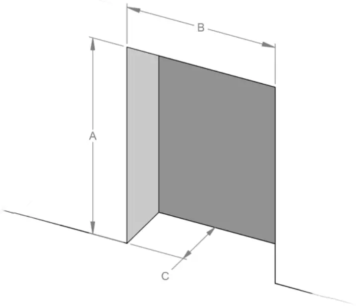 BEACON 2769 Electric Stove Freestanding Inset - Dimensions
