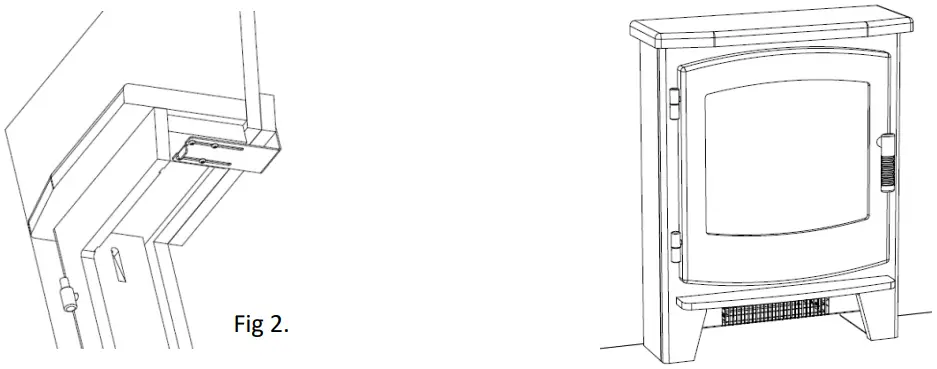 BEACON 2769 Electric Stove Freestanding Inset - Securing Appliance 3