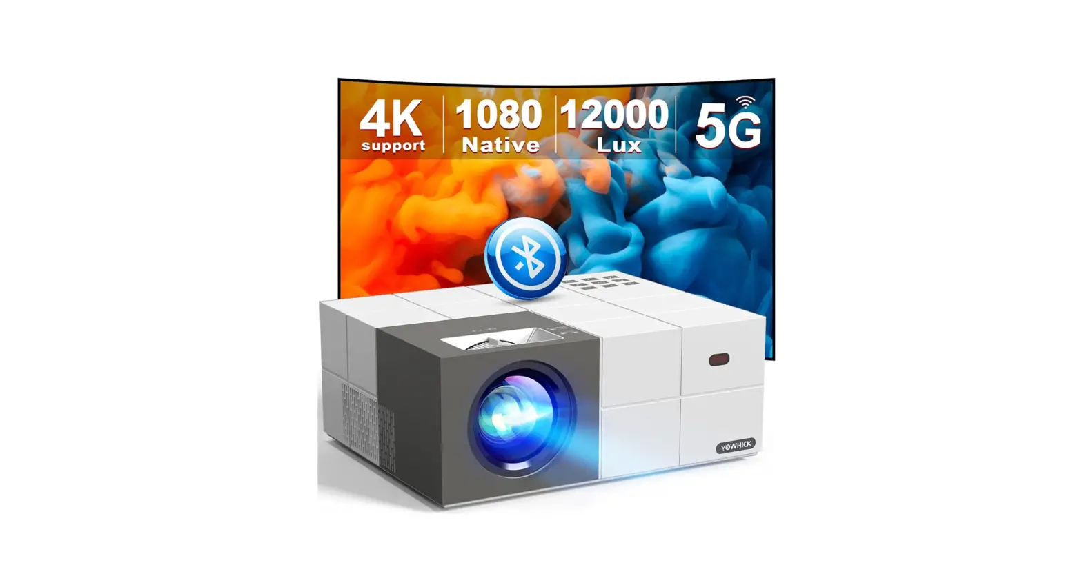 Yowhick B0b73kbm7w Native 1080p 5g Wifi Bluetooth Projector User Manual