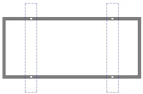 Four mounting hole installation