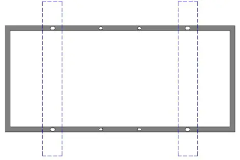 Four mounting hole installation