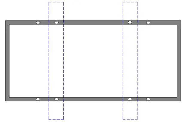 Four mounting hole installation