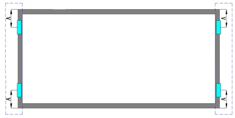 Four clamps mounting