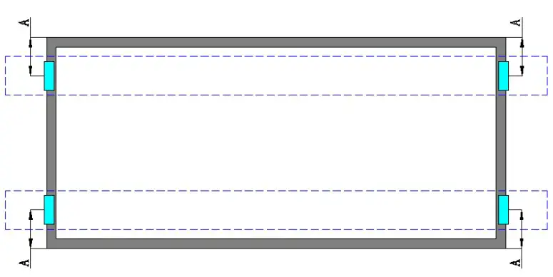 Four clamps mounting