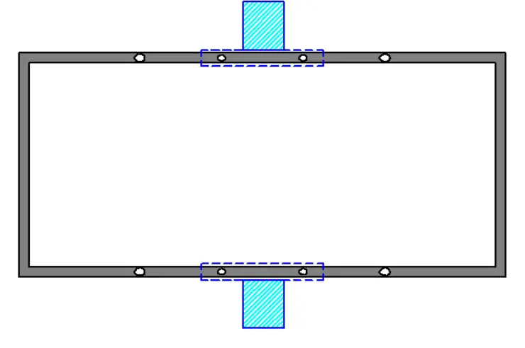 The rotating shaft is perpendicular