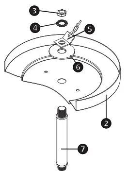 HINKLEY 46313BLK Aros Contemporary Black 13 Inch Foyer Lighting Fixture - Flush mount