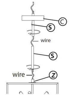 HINKLEY 46313BLK Aros Contemporary Black 13 Inch Foyer Lighting Fixture - Stem Assembly