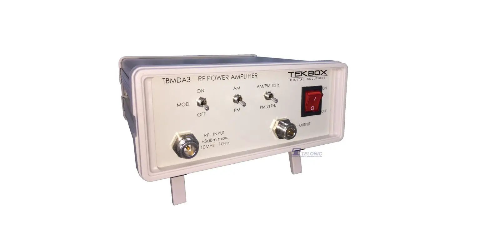 Tekbox Tbmda3b Modulated Wideband Power Amplifier Instruction Manual