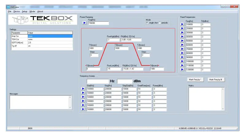 PC Software for immunity testing