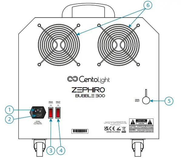 CentoLight ZEPHIRO BUBBLE300 300 Watt Bubble Machine - Introduction 2