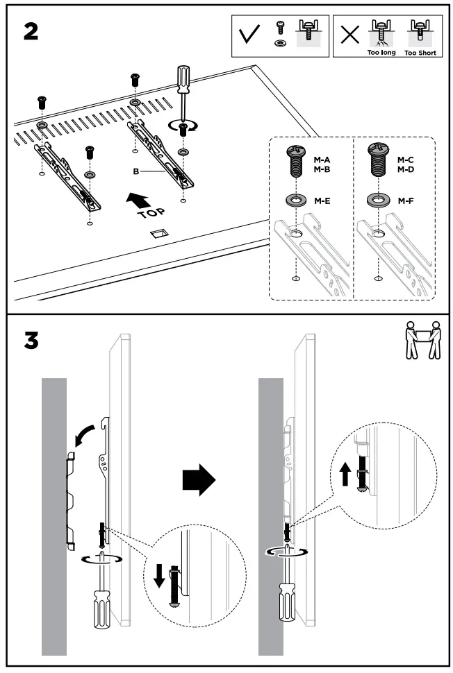 VANCO FM2343 23 Inch to 43 Inch Televisions Fixed TV Wall Mount - VANCO 1