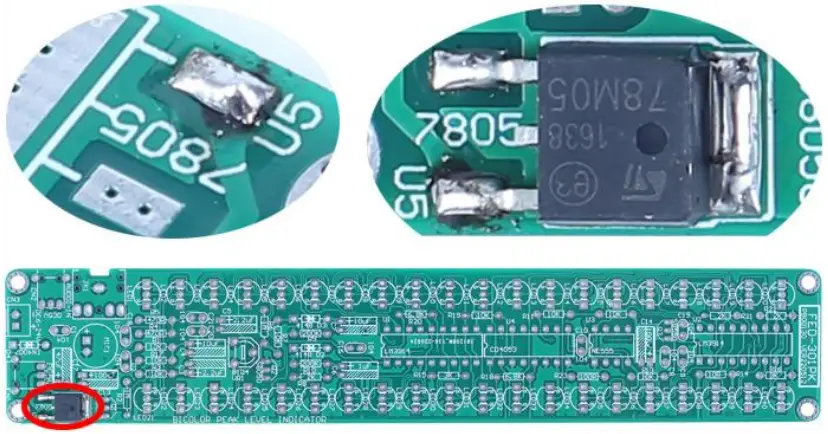 Icstation FED-301PK Audio Spectrum Indicator DIY Kit A3