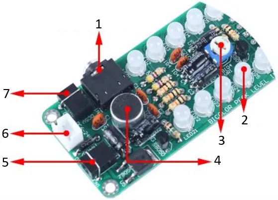 Icstation FED-301PK Audio Spectrum Indicator DIY Kit B31