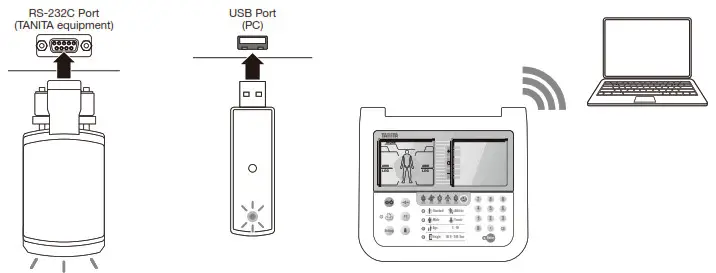 TANITA OP-102-RU Wireless Adapter - Setting